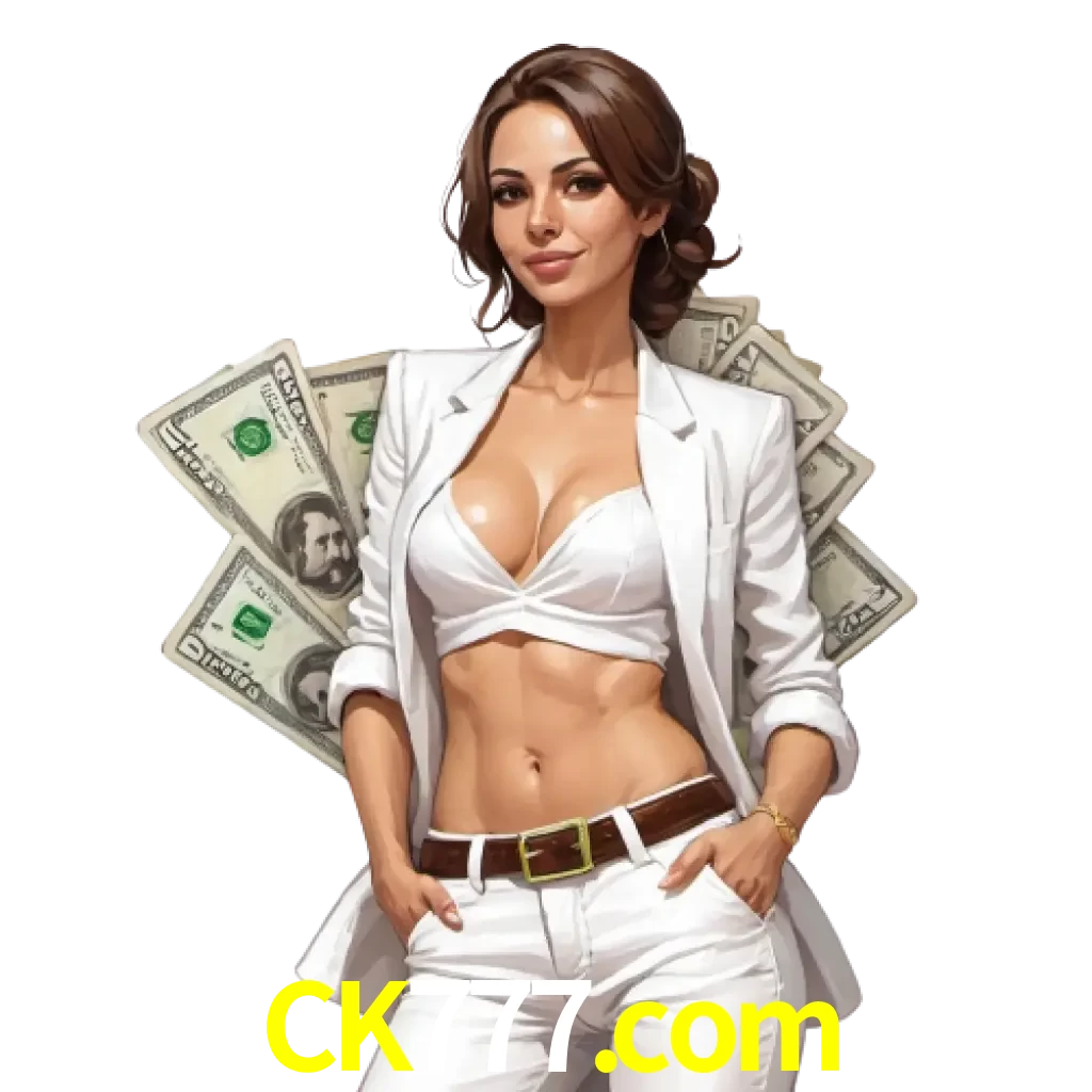 woman with money playing in ck777 bet casino